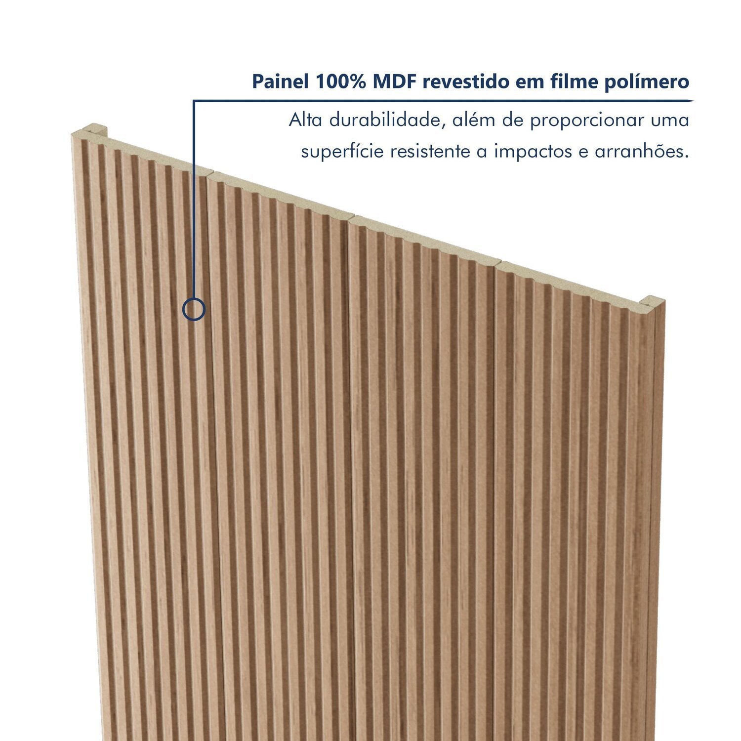 Painel Ripado Tóquio 2,50x1,16x3,3mm(2,9)m² Ecorevest | MadeiraMadeira
