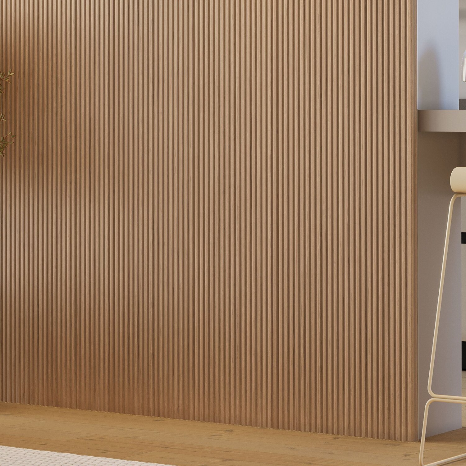 Painel Ripado Tóquio 2,50x1,74x3,3mm(4,35)m²  Ecorevest - 8