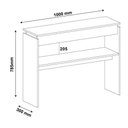 Ver imagem 2 de Aparador Para Sala Creta Preto Com 1 Prateleira - Artely