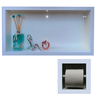 Kit de Nicho para Banheiro com Porta Papel Higiênico Porcelanato Branco - 5