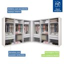 Ver imagem 4 de Closet Casal sem Portas 8 Gavetas Paris Duo Premium -Mt- Rei de Casa Branco