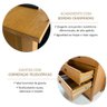Cômoda 4 Gavetas Topázio 100% Madeira Maciça para Quarto - 5