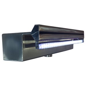 Cascata Inox Embutir 80cm Lâmina Curta Led + Controladora