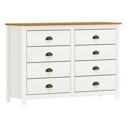 Cômoda 8 Gavetas Topázio 100% Madeira Maciça para Quarto - 3