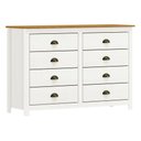 Ver imagem 3 de Cômoda 8 Gavetas Topázio 100% Madeira Maciça para Quarto