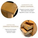 Ver imagem 5 de Cômoda 8 Gavetas Topázio 100% Madeira Maciça para Quarto Marrom/Freijó