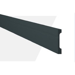 Kit Rodapé de Poliestireno 5 Barras Frisadas de 7cm x 2,44m Rende 12,2 Metros MF7 Gart  - 1