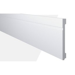 Kit Rodapé de Poliestireno 3 Barras Frisadas de 20cm x 2,44m Rende 7,32 Metros MF20 Gart  - 3