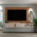 Ver imagem 1 de Painel para TV até 72 Polegadas com LED MDF 200CMX147CM Toronto Marrom