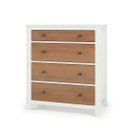 Ver imagem 2 de Cômoda Rústica 4 gavetas - Madeira maciça Lutz Home Decor 1034 Marrom