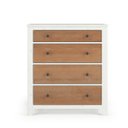 Ver imagem 3 de Cômoda Rústica 4 gavetas - Madeira maciça Lutz Home Decor 1034 Marrom