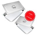 Ver imagem 1 de Kit 2 Cubas Gn's 1/2 65mm + Tampas