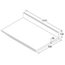 Ver imagem 2 de Tampo para Balcão de Cozinha 120 Cm Cd405 Preto Dtall