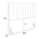 Ver imagem 3 de Cabeceira para Cama de Casal Bouclê Premium