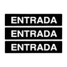 Combo 6 Placas De Sinalização Entrada 30x7 Acesso - A-422 F9e - 1