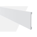 Ver imagem 2 de Kit Rodapé de Poliestireno 3 Barras Lisas de 20cm X 2,44m Rende 7,32 Metros Ml20 Gart