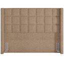 Ver imagem 4 de Kit Cabeceira Cama Box Paris 140 Cm com Puff Recamier Itália P05 Bouclê Bege - Lyam Decor