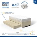 Ver imagem 6 de Cama Box com Colchão de Espuma D45 Pillow Top Ortopédico Domo + Auxiliar de Espuma Unique Solteiro