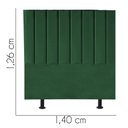 Ver imagem 3 de Cabeceira Estofada Casal 140CM Cora Suede Verde - D A DECOR D&A Decor