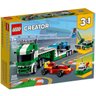 Brinquedo Lego Creator Transportador de Carros de Corrida 3 em 1 Guindaste e Mini Rebocador - 8