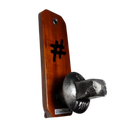 Ver imagem 5 de Lembrança FEPASA Cabide Bolsa Toalha Personalizado Original Autêntico Em Madeira E Aço SAT Cabide Le