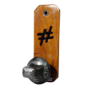 Ver imagem 3 de Lembrança FEPASA Cabide Bolsa Toalha Personalizado Original Autêntico Em Madeira E Aço SAT Cabide Le