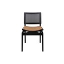 Ver imagem 5 de Cadeira Megan Luxo Jantar Estofada Madeira Maciça Preto:couro Ecológico Durango Kaki