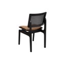 Ver imagem 2 de Cadeira Megan Luxo Jantar Estofada Madeira Maciça Preto:couro Ecológico Durango Kaki