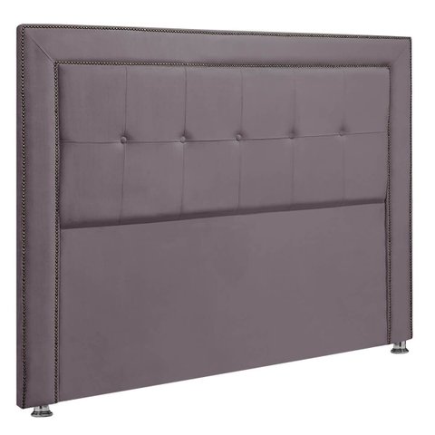 Cabeceira Estofada Ravena para Cama Box Queen Size 160cm Veludo Rosê Envelhecido