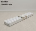 Ver imagem 3 de Kit c/5 Barrasmoldura de Teto Rodateto de POLIESTIRENOM6METRO Linear 10m Branco Nmc Pisos