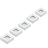 Kit 5 Spot Led Quadrado Sobrepor Embutir P/móveis Nichos:branco Quente/branco - 1