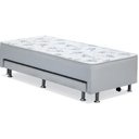 Ver imagem 2 de Cama Box Conjugado Solteiro Cama Auxiliar (88x188x37) - Ortobom Branco