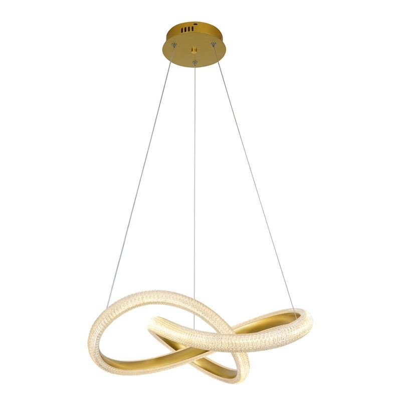 Lustre Pendente Skylight Strip 3117 Dourado Led Bivolt - 3
