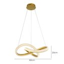 Ver imagem 4 de Lustre Pendente Skylight Strip 3117 Dourado Led Bivolt