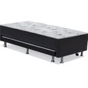 Ver imagem 2 de Cama Box Conjugado Solteiro Cama Auxiliar (88x188x37) - Ortobom Preto
