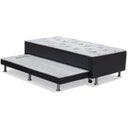 Ver imagem 1 de Cama Box Conjugado Solteiro Cama Auxiliar (88x188x37) - Ortobom Preto