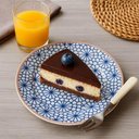 Ver imagem 2 de Prato Sobremesa Tramontina Abstratta Porcelana Decorada 21cm Cozinha Servir Doce