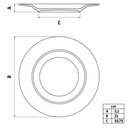 Ver imagem 3 de Prato Sobremesa Tramontina Abstratta Porcelana Decorada 21cm Cozinha Servir Doce