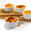 Ver imagem 3 de Kit 24 Ramekins 220ml Branco Canelado Coza Molheira Restaurante Lanchonete Hamburgueria