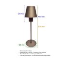 Ver imagem 3 de Luminária Abajur Carlotta Cor Amêndoa