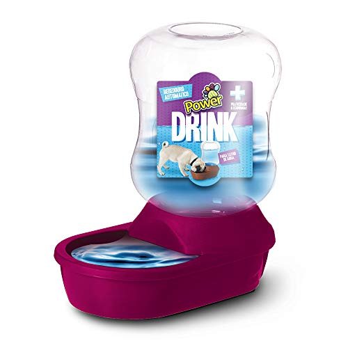 Bebedouro Automático Power Drink 2L Rosa Power Pets para Cães