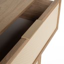 Ver imagem 7 de Cômoda Square para Quarto 3 Gavetas 100% MDF Pés de Metal 80cm Telinha Rattan Tauari Casavee