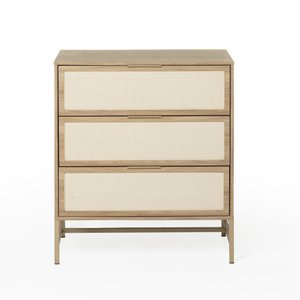 Cômoda Square 3 Gavetas 93 Cm X 80 Cm X 45 Cm Tauari - Telinha Rattan