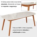 Ver imagem 6 de Mesa 180cm X 80cm Mdf com Vidro Laqueado Ceci Yescasa