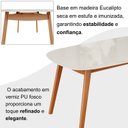 Ver imagem 7 de Mesa 180cm x 80cm MDF com Vidro Laqueado Ceci Yescasa Branco/Marrom/Off White