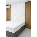 Ver imagem 1 de Cabeçeira Dominó 2,70 Altura e 1,60 Largura Modulos Colantes:corino Branco