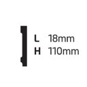 Ver imagem 3 de Kit Rodapé de Poliestireno 10 Barras Lisas de 11cm X 2,44m Rende 24,4 Metros Ml11 Gart