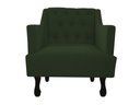 Ver imagem 2 de Kit 2 Poltronas Decorativa Julia Suede Verde Pés Madeira Mz Decor