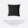 Kit 6 Capa de Almofada 40cm X 40cm Decorativas Estampadas Digital Sala Sofá Quarto Geo Cinza - 3