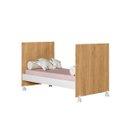 Ver imagem 5 de Berço Mini Cama Dois em Um Doce Sonho Mdf Qmovi: Branco com Freijó